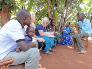 Visiting the homes and meeting with the families