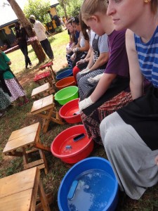 Foot washing station